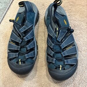 Keen Outdoor Sandals in Navy and Yellow